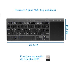 Foto 4 | Mini Teclado Inalámbrico Prodotty Portátil con Mouse Pad - Pad Numérico