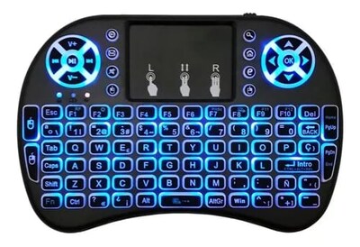 Foto 4 | Mini Teclado Bluetooth Para Smart-tv- Consolas De Videojuegos Con Luz Led
