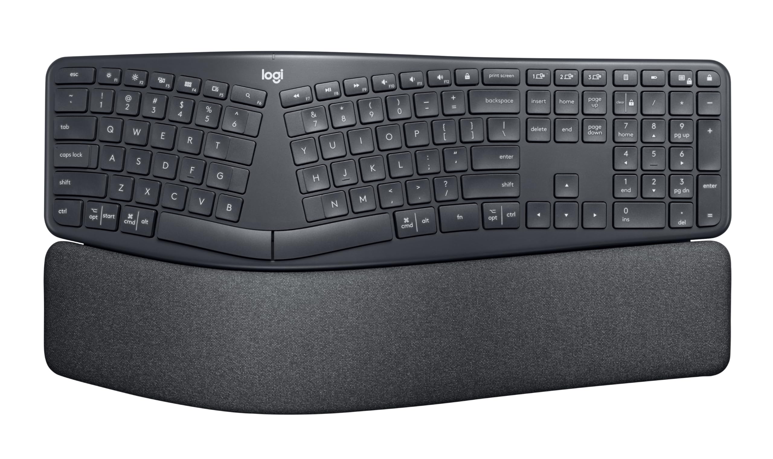 Foto 2 pulgar | Teclado Logitech Ergo K860 Inalámbrico Ergonómico Qwerty Negro - Venta Internacional