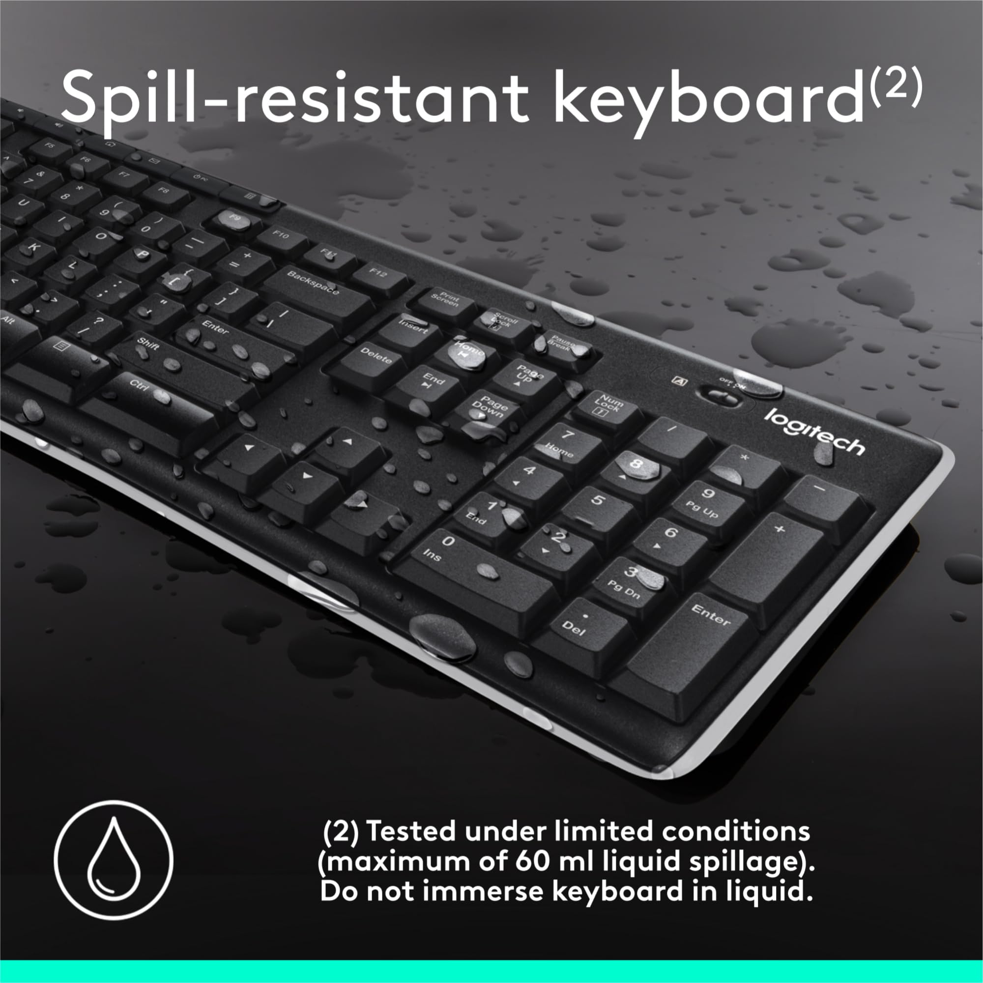 Foto 7 pulgar | Teclado Inalámbrico Logitech K270 para Windows Tamaño Completo - Venta Internacional