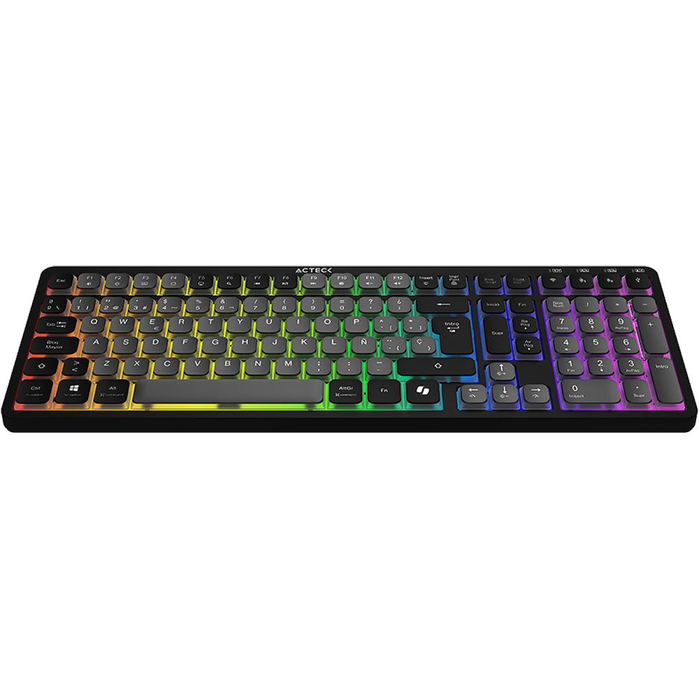 Foto 5 | Teclado Multidispositivo Acteck Techno Pro Ti790 Mecanico Inalambrico Usb 2.4ghz + Bt 5.0 Rgb Negro Ac-940061