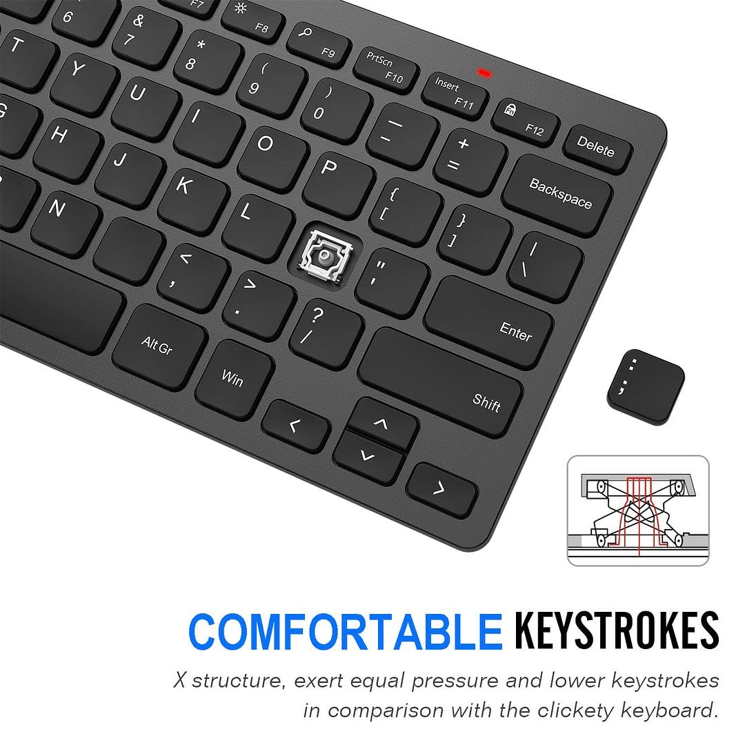 Foto 4 pulgar | Teclado Inalámbrico Arteck Ultra Slim Compact Black - Venta Internacional