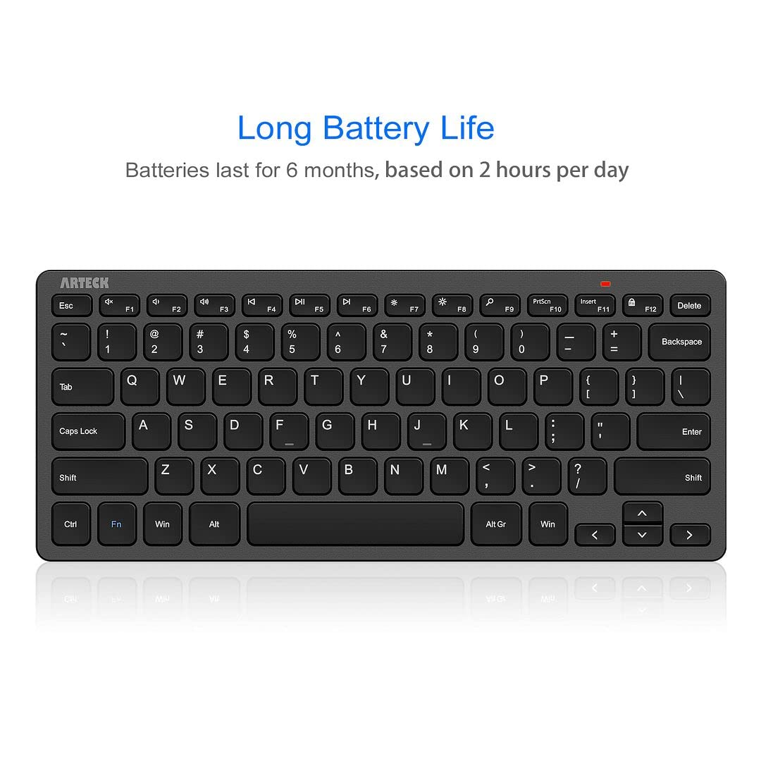 Foto 4 | Teclado Inalámbrico Arteck Ultra Slim Compact Black - Venta Internacional