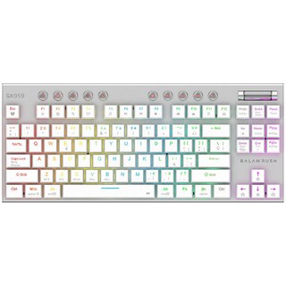 Foto 1 | Teclado Gamer Mecanico Balam Rush Dominate Expert Gk959 Switch Brown Inalambrico Usb 2.4 Ghz + Bt 5.0 Tamaño 80% Rgb