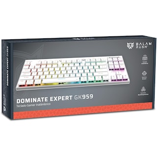 Foto 6 | Teclado Gamer Mecanico Balam Rush Dominate Expert Gk959 Switch Brown Inalambrico Usb 2.4 Ghz + Bt 5.0 Tamaño 80% Rgb