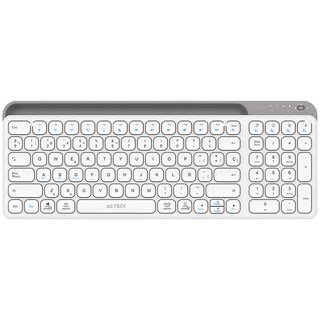 Foto 1 | Teclado Multidispositivo Acteck Inspire Trek Ti747 Inalambrico Usb 2.4 Mhz + Bt 5.1 Tamaño 98% Blanco/gris