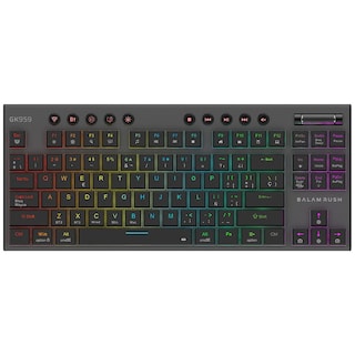 Foto 1 | Teclado Gamer Mecanico Balam Rush Dominate Expert Gk959 Switch Brown Inalambrico Usb 2.4 Ghz + Bt 5.0 Tamaño 80% Rgb