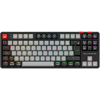 Foto 1 | Teclado Gamer Mecanico Balam Rush Level Pro Gk990 Switch Red Inalambrico Usb 2.4 Ghz + Bt 5.0 Tamaño 80% Rgb Gris/negro