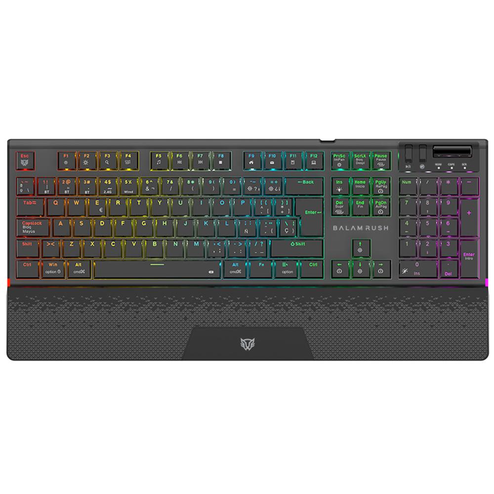 Foto 2 pulgar | Teclado Gamer Mecanico Balam Rush Dominate Expert Gk979i Switch Red Inalambrico Usb 2.4 Ghz + Bt 5.0 Rgb Negro Br-940382