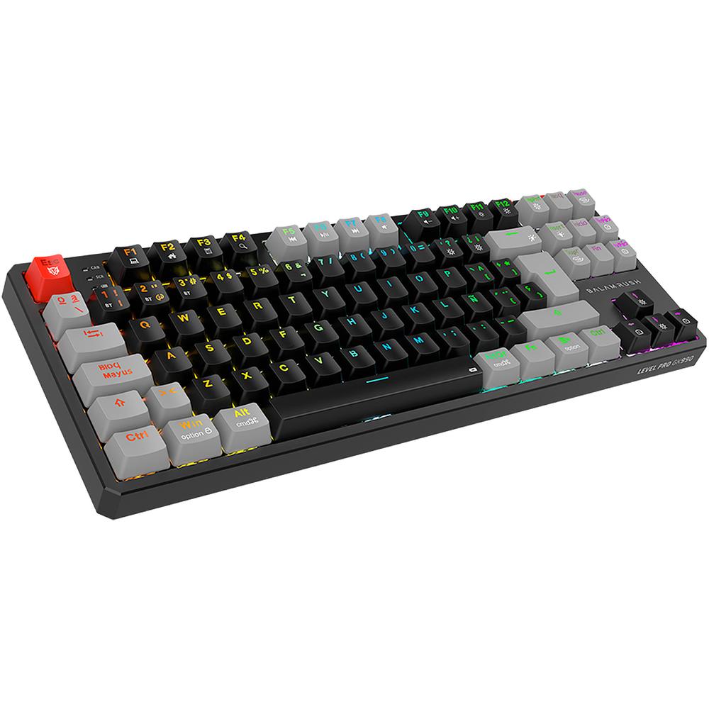Foto 3 pulgar | Teclado Gamer Mecanico Balam Rush Level Pro Gk990 Switch Red Inalambrico Usb 2.4 Ghz + Bt 5.0 Tamaño 80% Rgb Negro/gris