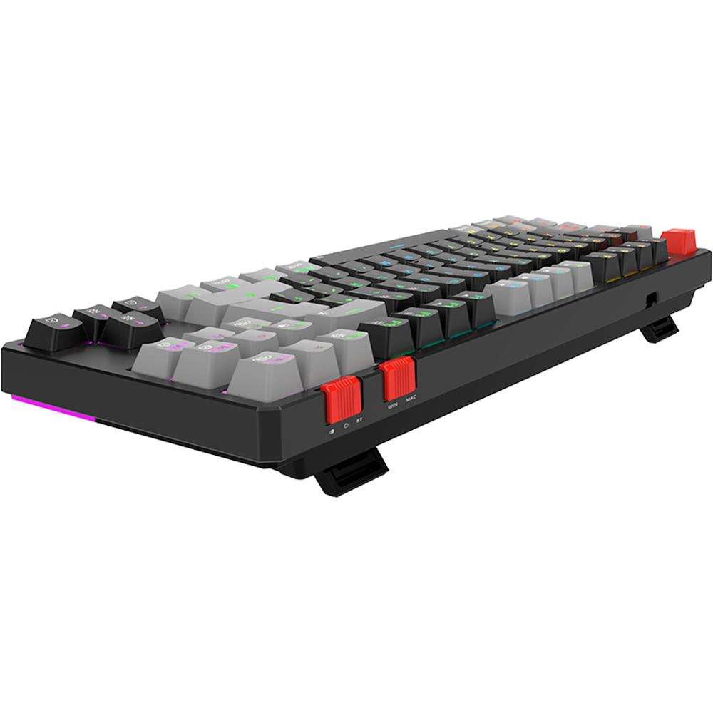 Foto 5 pulgar | Teclado Gamer Mecanico Balam Rush Level Pro Gk990 Switch Red Inalambrico Usb 2.4 Ghz + Bt 5.0 Tamaño 80% Rgb Negro/gris
