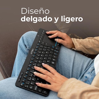 Foto 3 | Teclado Multidispositivo Acteck Inspire Smart Ti707 Inalambrico Usb 2.4 Ghz + Bt Touchpad Integrado Tamaño 60% Negro