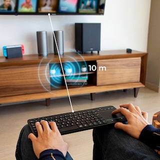 Foto 4 | Teclado Multidispositivo Acteck Inspire Smart Ti707 Inalambrico Usb 2.4 Ghz + Bt Touchpad Integrado Tamaño 60% Negro