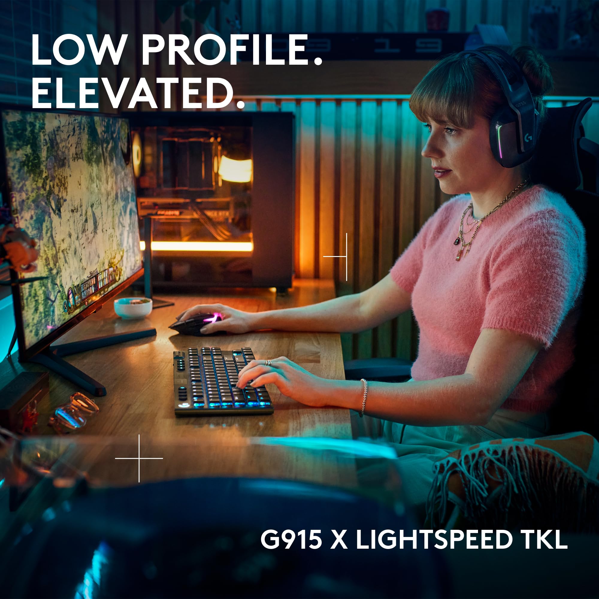 Foto 2 | Teclado Para Juegos Logitech G915 X Lightspeed Tkl Wireless - Venta Internacional.