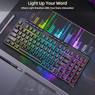 Foto 6 | Teclado Inalámbrico Para Juegos Redragon K517 Pro Con Retroiluminación Rgb - Venta Internacional.