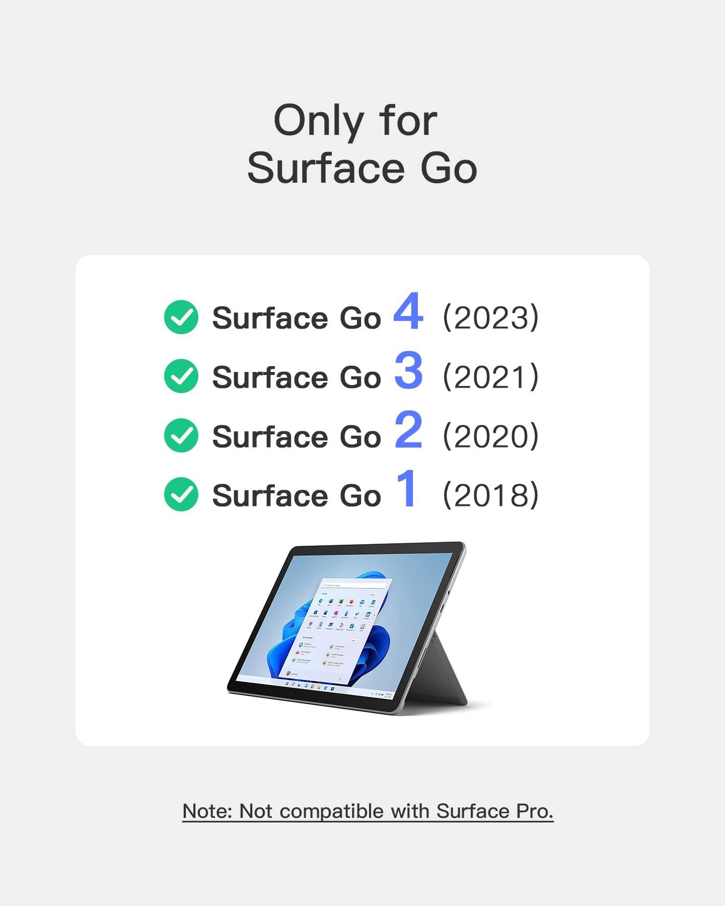 Foto 3 pulgar | Teclado Inateck Para Surface Go Bluetooth 5.3 Con Retroiluminación De 7 Colores - Venta Internacional.