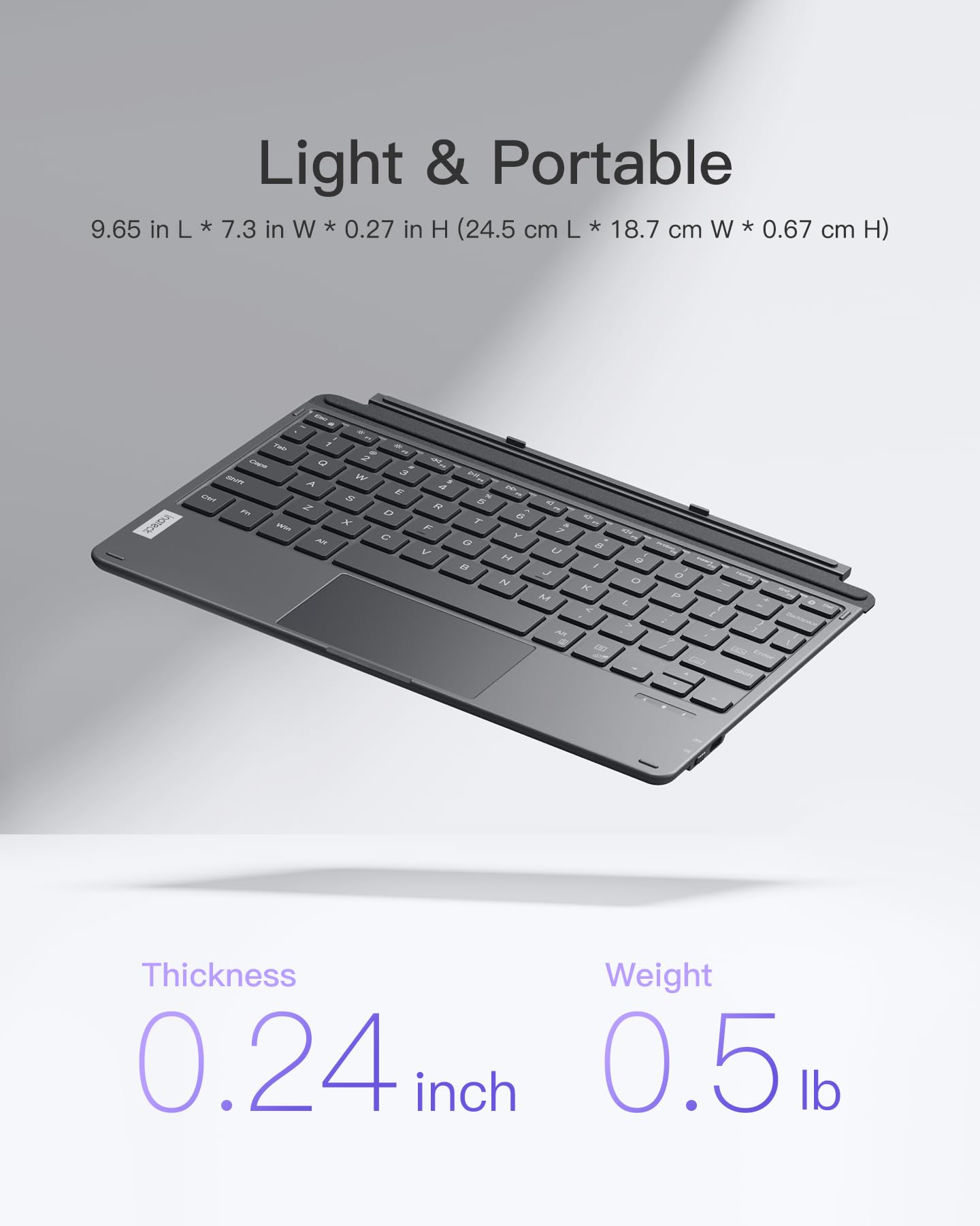 Foto 5 pulgar | Teclado Inateck Para Surface Go Bluetooth 5.3 Con Retroiluminación De 7 Colores - Venta Internacional.