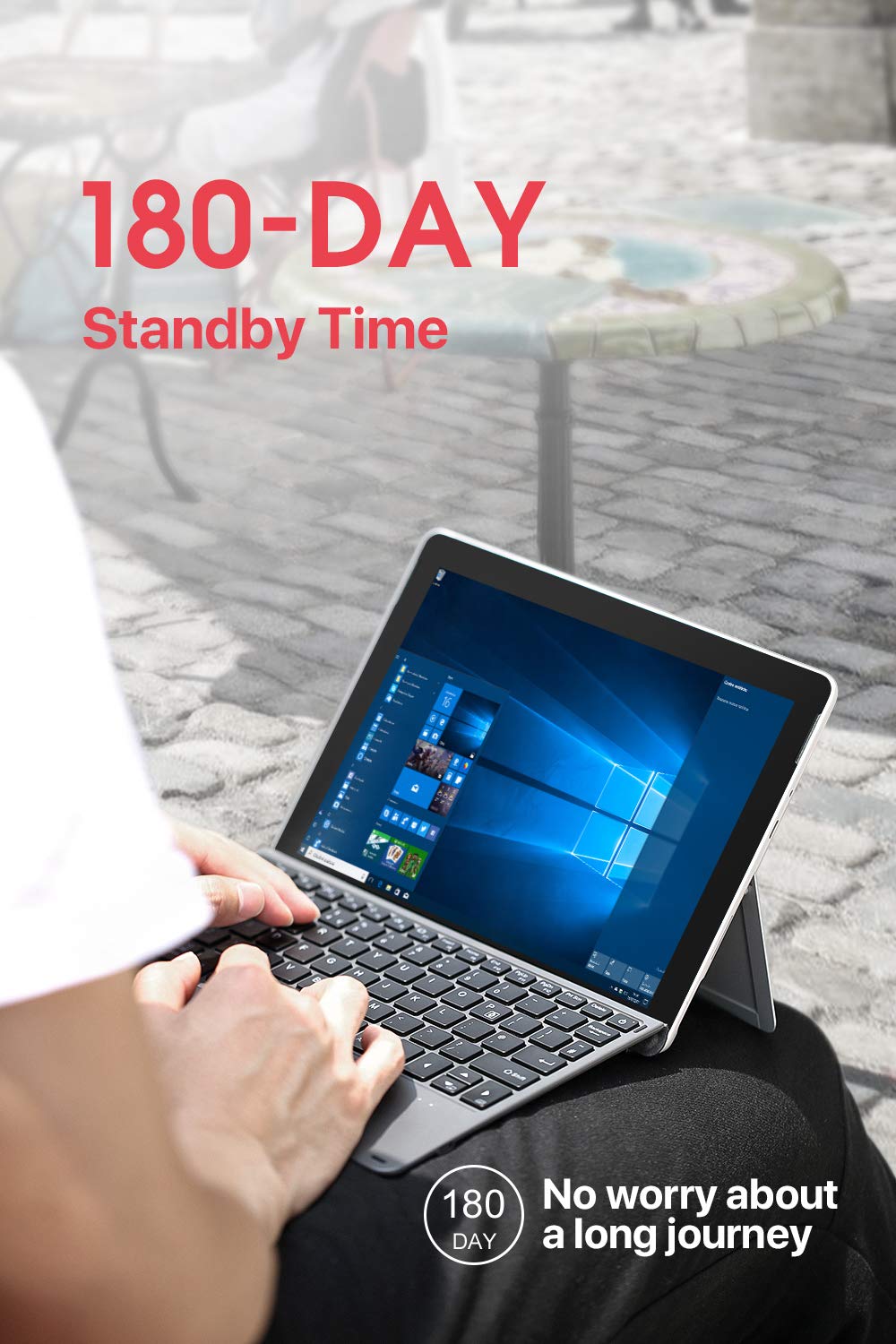 Foto 8 pulgar | Teclado Inateck Surface Go Bluetooth 5.1 Retroiluminado En 7 Colores - Venta Internacional.