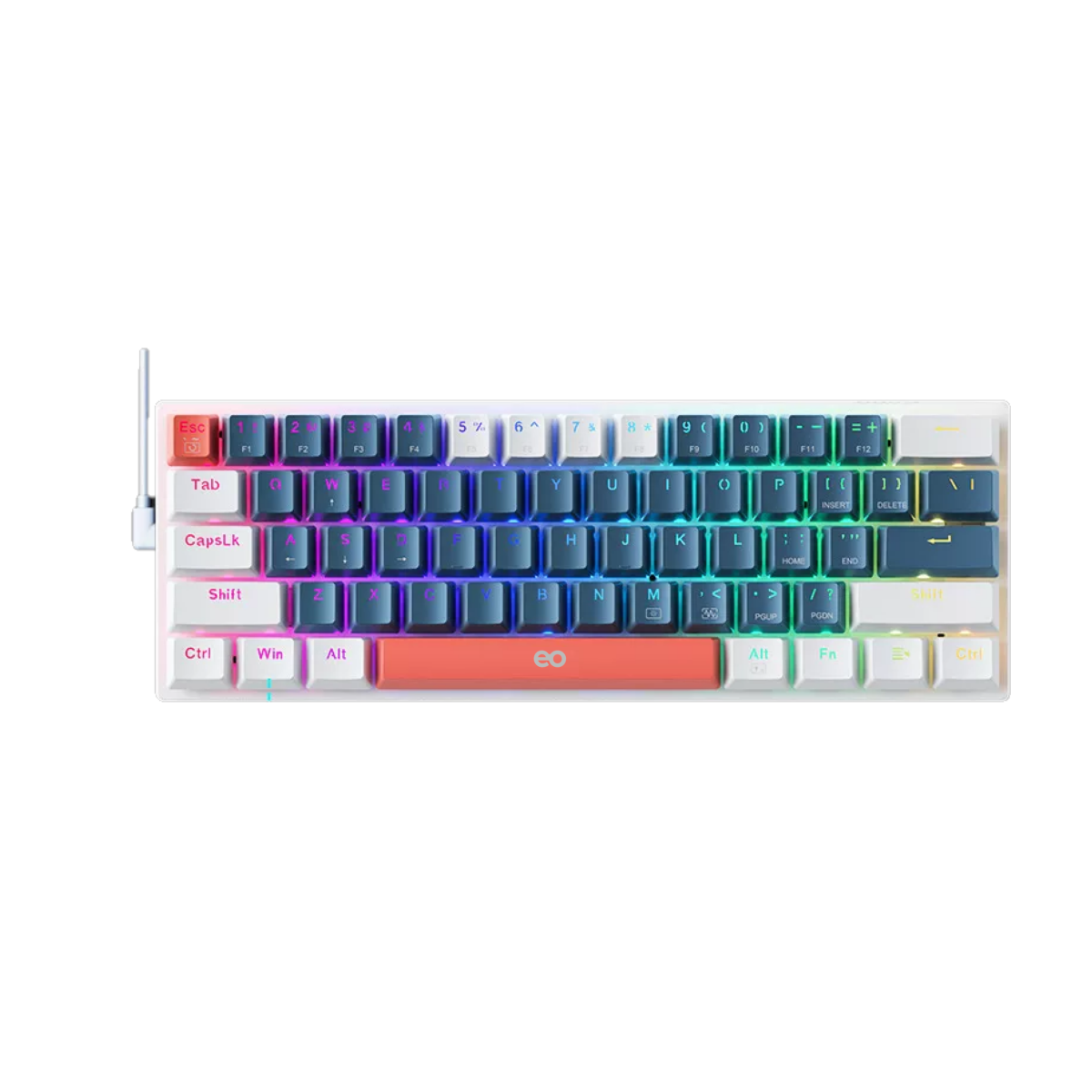 Foto 1 | Teclado Mecánico Gamer K500-61 Red Switch Eo Safe Imports Esi-10781 Multicolor