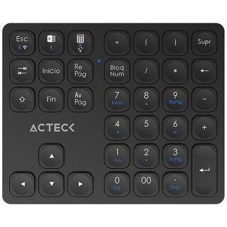 Foto 1 | Teclado Numerico Acteck Inspire Pad Pro Tn480 Inalambrico Usb 2.4 Ghz + Bt Multidispositivo Negro