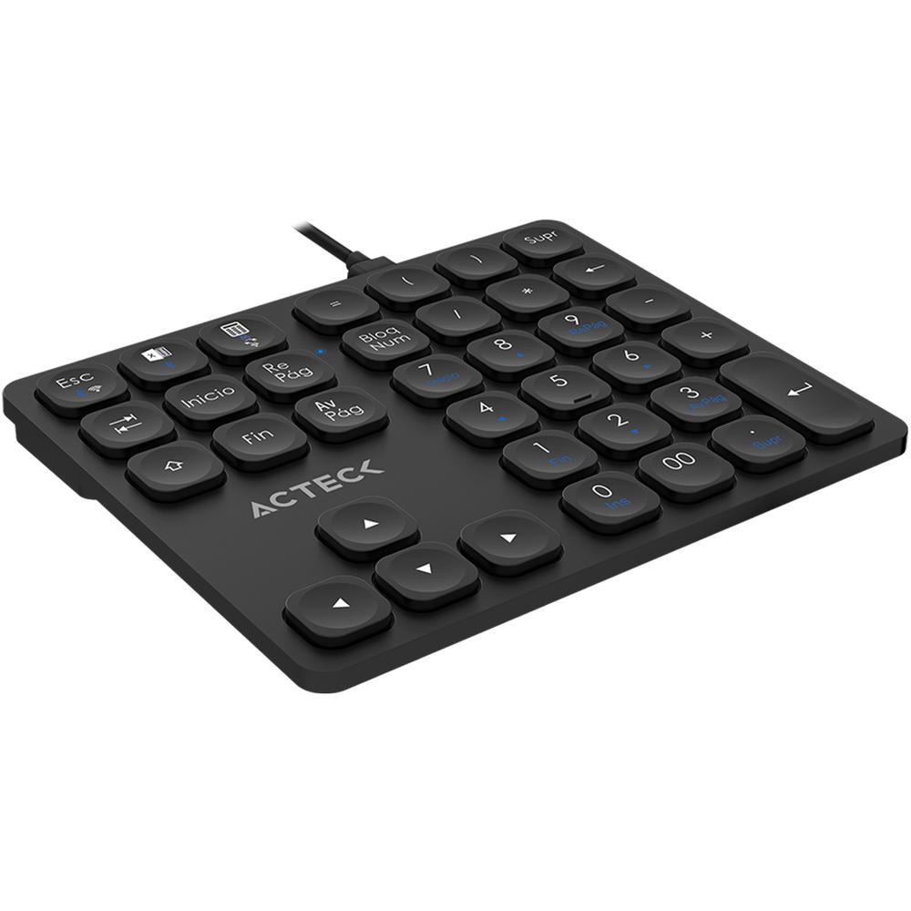 Foto 6 pulgar | Teclado Numerico Acteck Inspire Pad Pro Tn480 Inalambrico Usb 2.4 Ghz + Bt Multidispositivo Negro