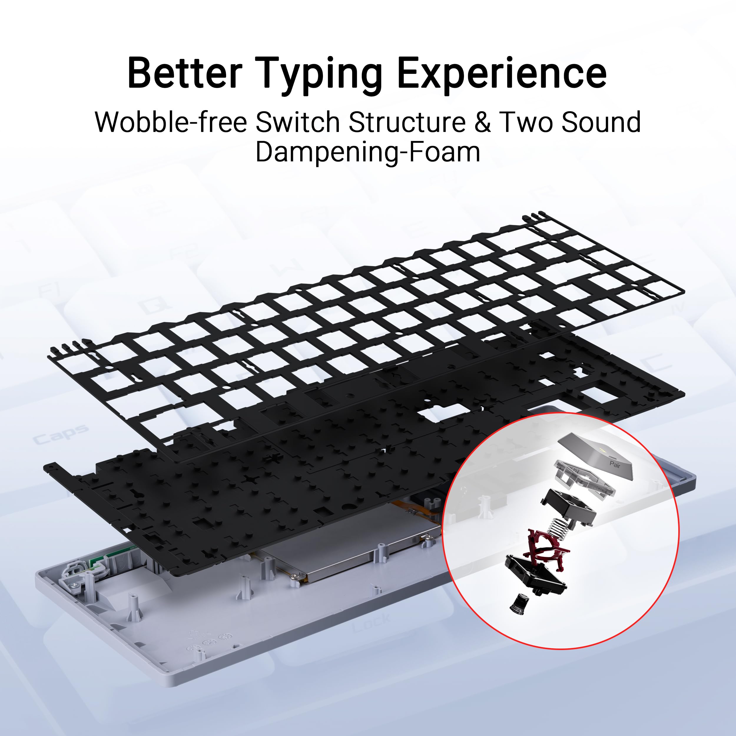 Foto 5 pulgar | Teclado Para Juegos Asus Rog Falchion Rx De Perfil Bajo, 65% Inalámbrico - Venta Internacional.