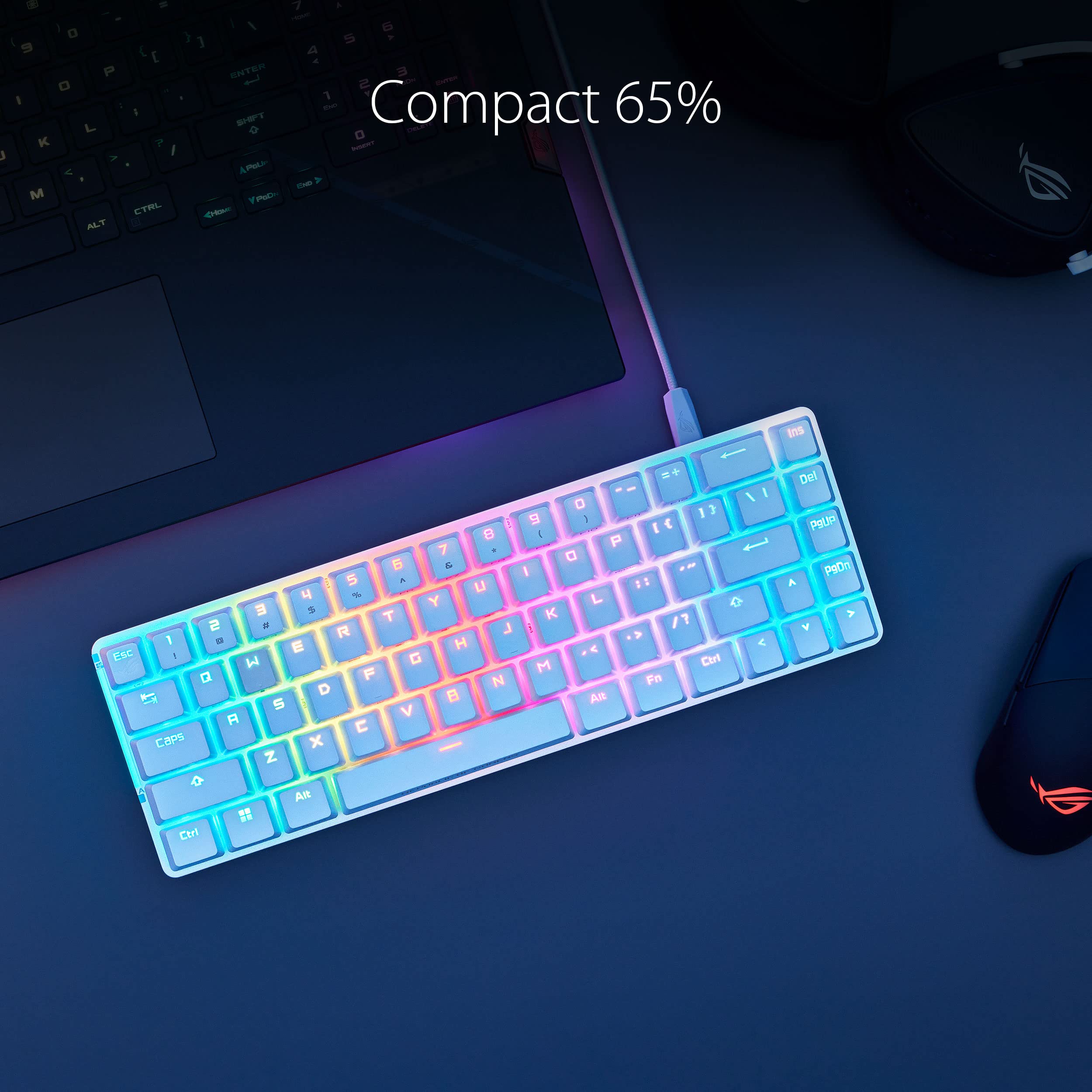 Foto 3 pulgar | Teclado Mecánico Para Juegos Asus Rog Falchion Ace 65% Rgb - Venta Internacional.