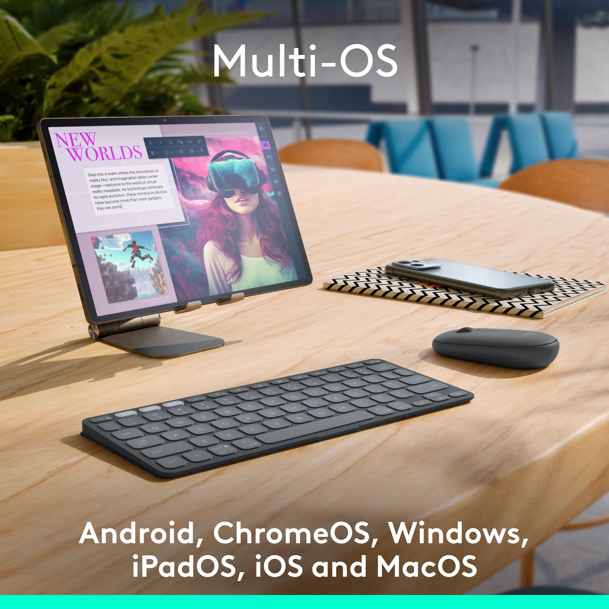 Foto 6 pulgar | Teclado Portátil Bluetooth Para Tableta Logitech Keys-to-go 2 - Venta Internacional.
