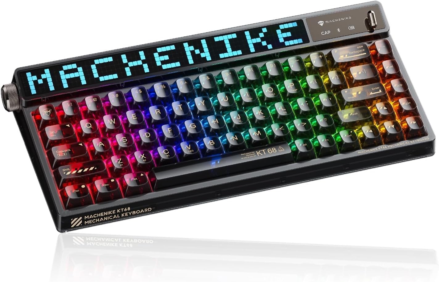 Teclado Machenike Kt68 Pro 65% Rgb Inalámbrico Gateron Brown - Venta Internacional.