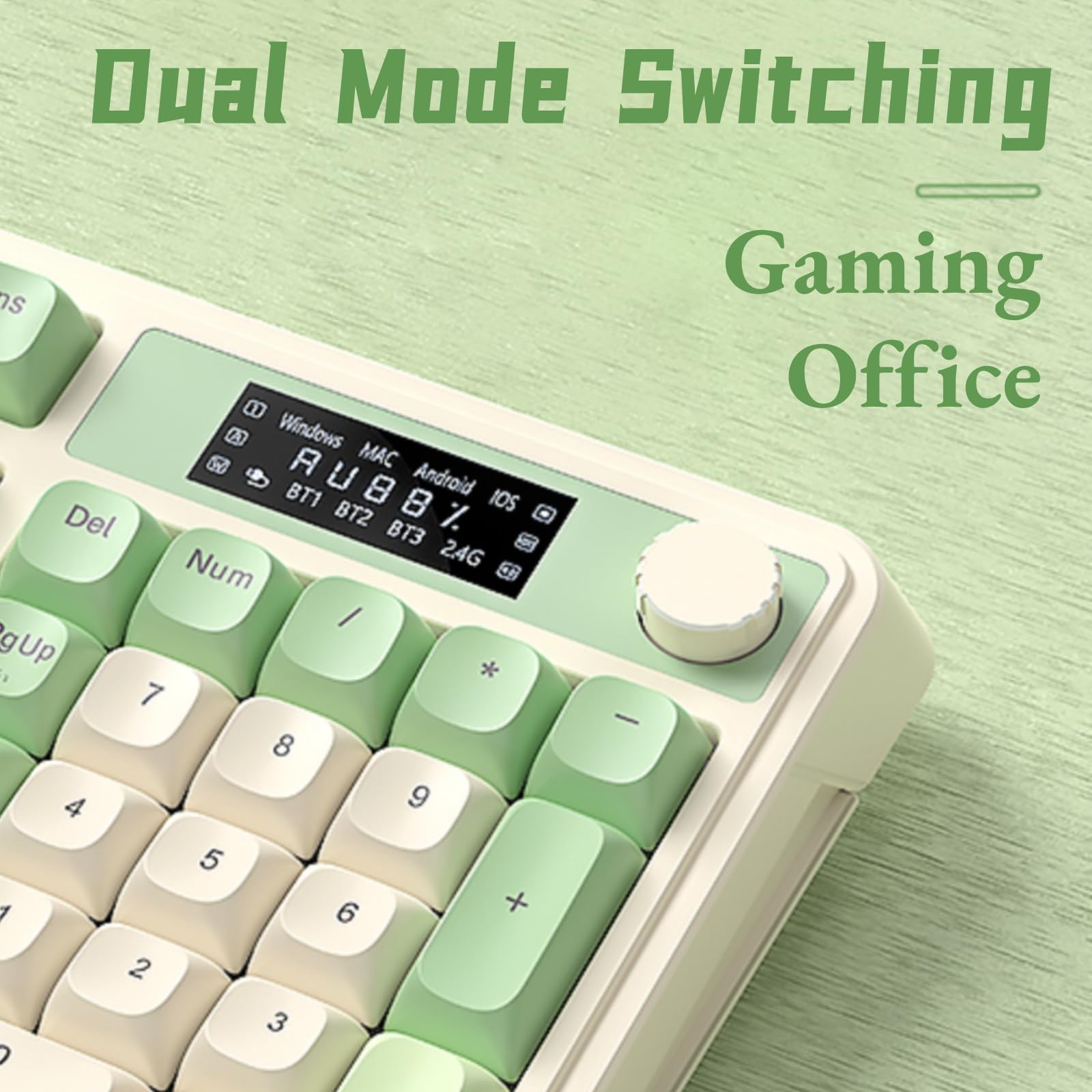 Foto 6 pulgar | Teclado Inalámbrico Aula S99 Pro Rgb Gaming Con Pantalla Verde - Venta Internacional.
