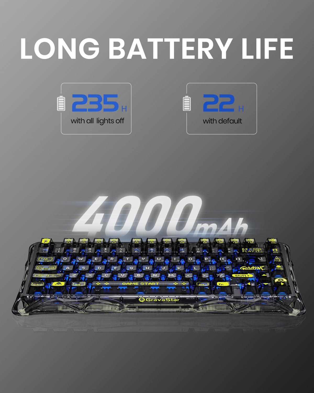Foto 7 pulgar | Teclado Mecánico Para Juegos Gravastar Mercury K1 Lite - Venta Internacional.