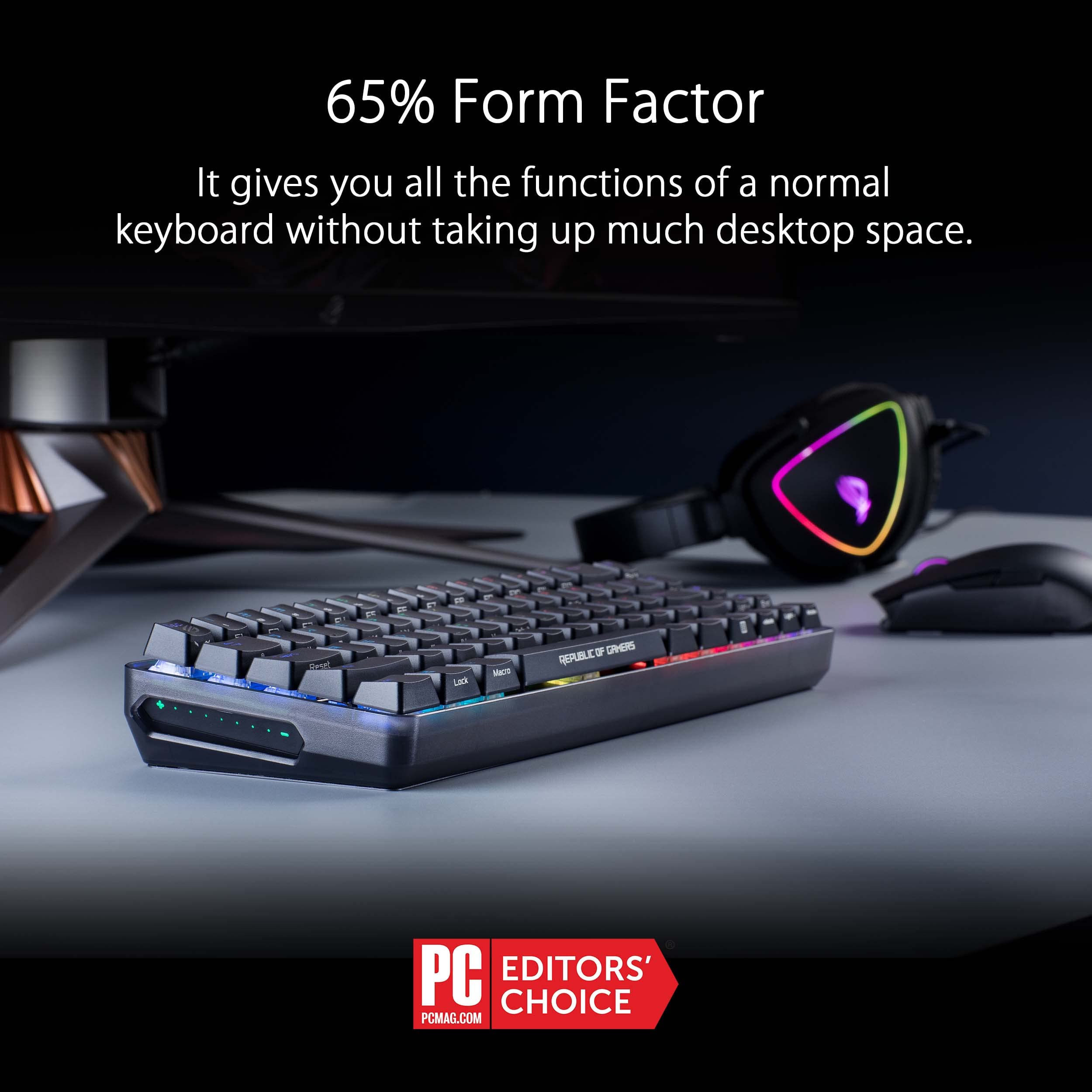 Foto 3 pulgar | Teclado Asus Rog Falchion Nx 65% Inalámbrico Rgb Mecánico - Venta Internacional.