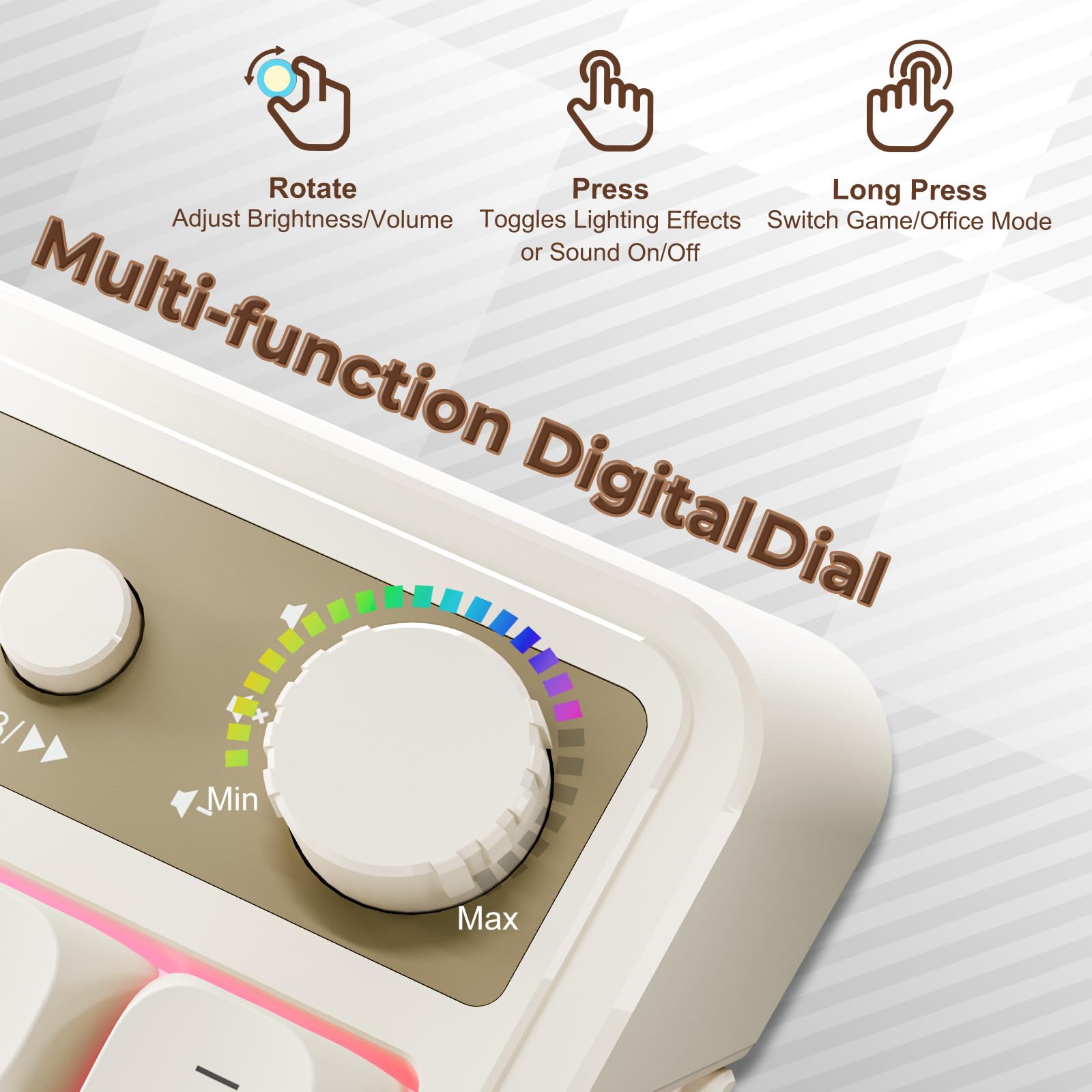 Foto 6 pulgar | Teclado Para Videojuegos Aula 99 Teclas Tri-mode Bluetooth/2.4 Ghz/usb-c - Venta Internacional.