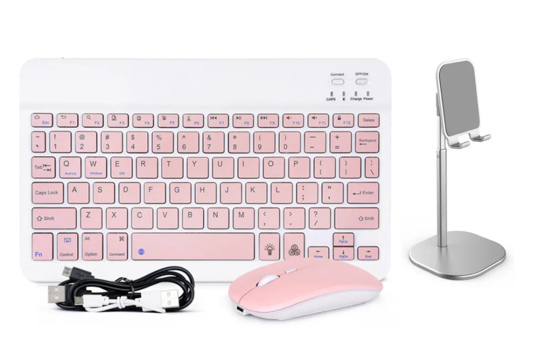 Juego Xtellar De Teclado En Español Y Mouse Con Bluetooth + Soporte