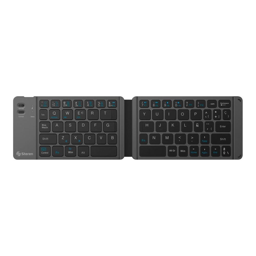 Teclado Bluetooth Compacto Plegable Con Batería Recargable