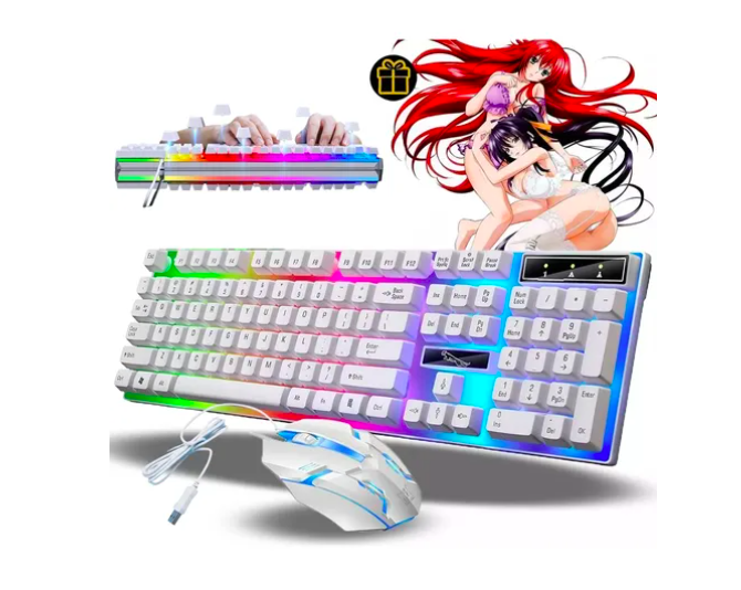 Foto 2 pulgar | Kit Teclado Mouse Xtellar  Gamer Luz Rgb Iluminado Led Usb Alambrico