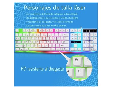 Foto 3 | Kit Teclado Mouse Xtellar Gamer Luz Rgb Iluminado Led Usb Alambrico