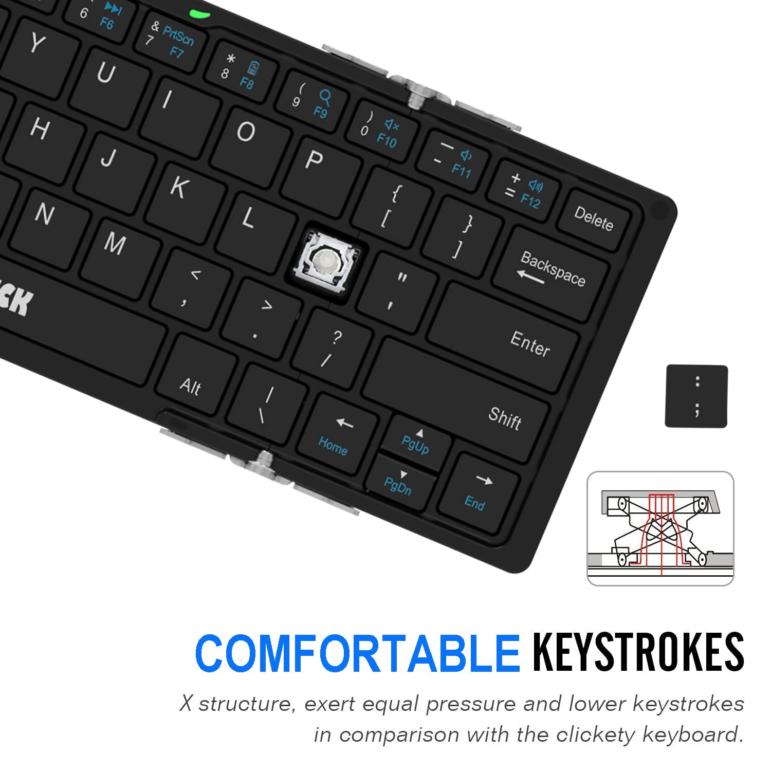 Foto 5 pulgar | Teclado Bluetooth Plegable Arteck Para Ios/android/windows - Venta Internacional.