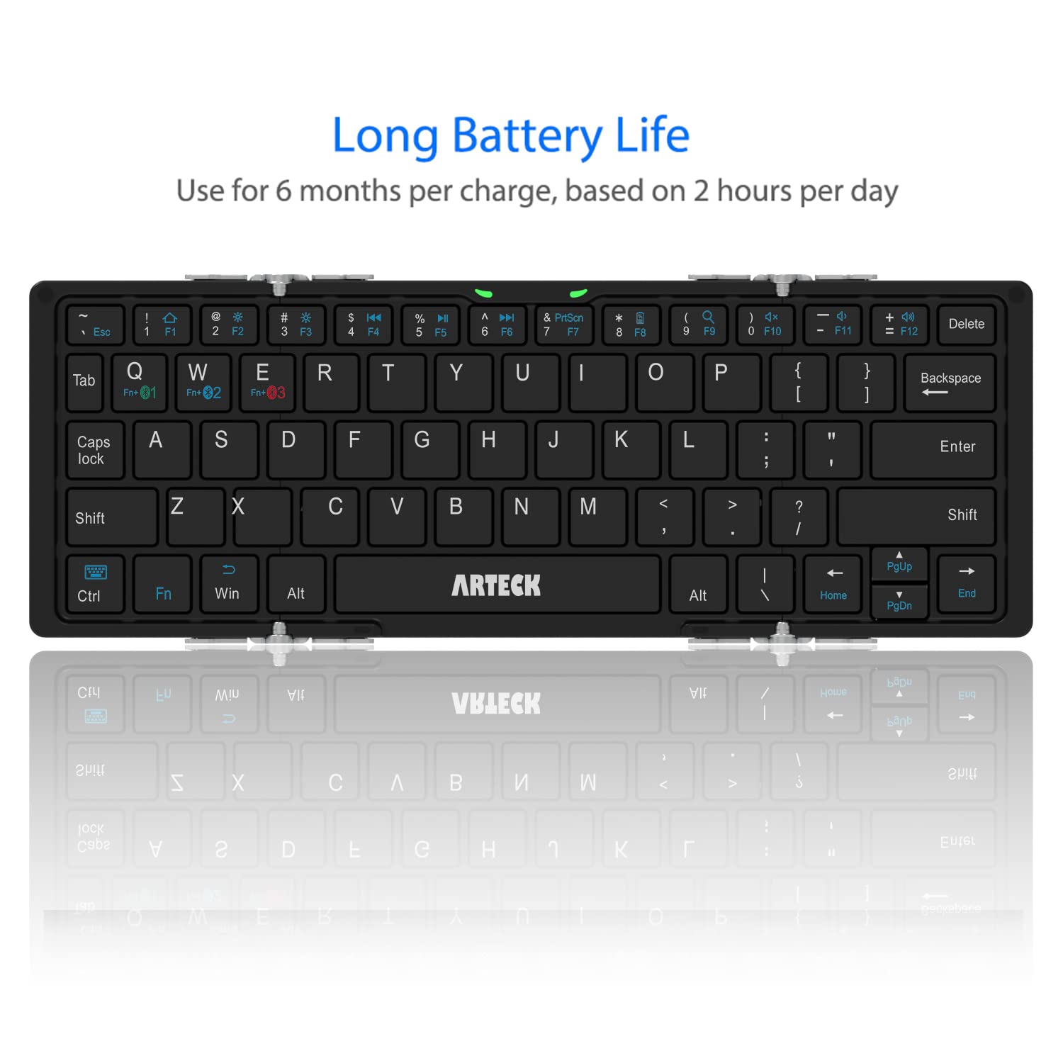 Foto 6 pulgar | Teclado Bluetooth Plegable Arteck Para Ios/android/windows - Venta Internacional.