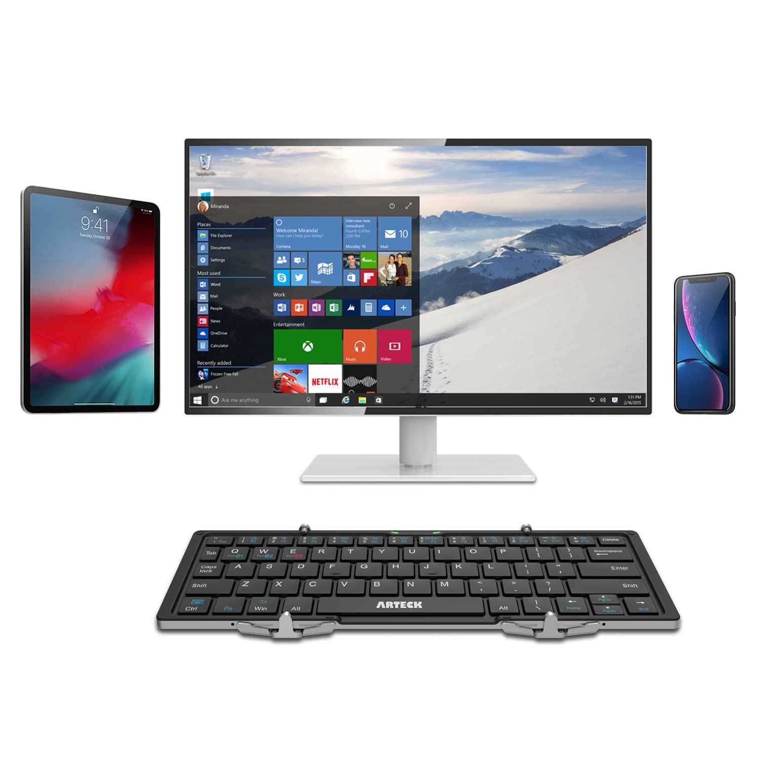 Foto 8 pulgar | Teclado Bluetooth Plegable Arteck Para Ios/android/windows - Venta Internacional.