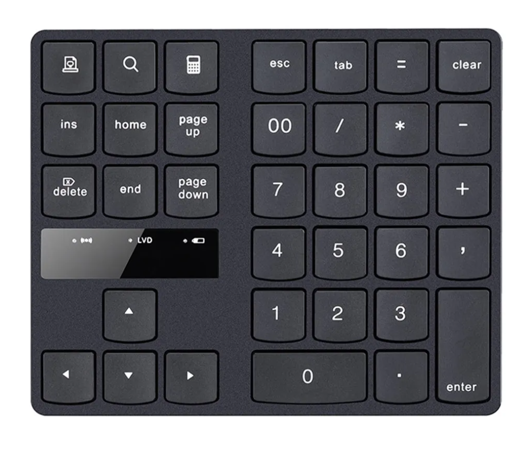 Xtellar Teclado Numérico Inalámbrico 35 Teclas Con Adaptador 2.4g