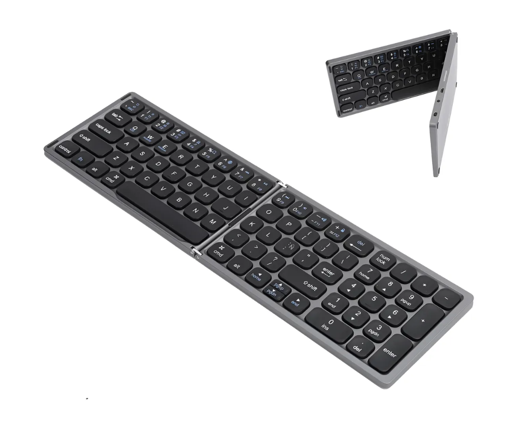 Xtellar Teclado Español Ñ Inalámbrico Bluetooth Plegable Recargable