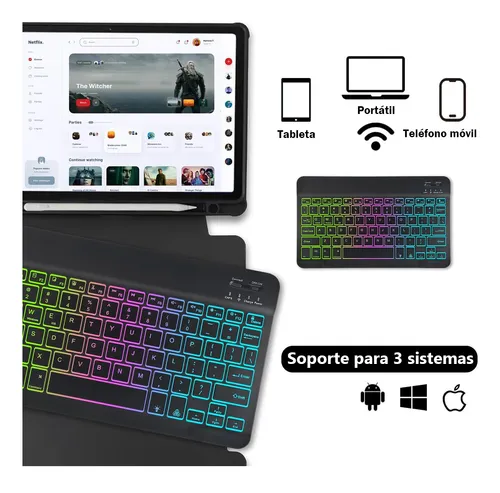 Foto 3 pulgar | Teclado Smart Inalambrico Xtellar Para Ipad Android Pc Tablet