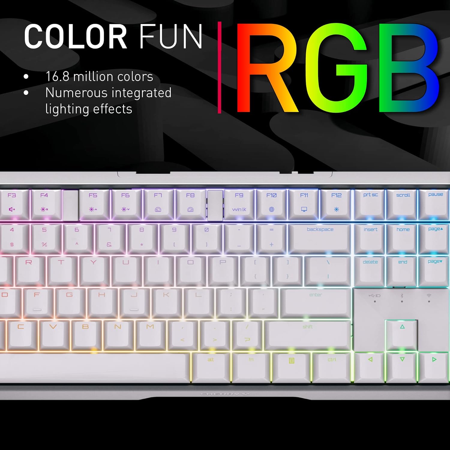 Foto 4 pulgar | Cherry Teclado Mecánico 3.0s Mx Inalámbrico Switch Brown Rgb Gamer Negro (reacondicionado)