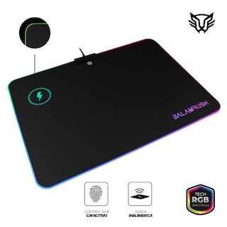 Foto 2 | Mouse Pad Gamer Balam Rush con Carga Inalámbrica color Negro
