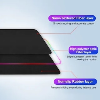 Foto 3 | Mouse Pad Gamer con Luz Led