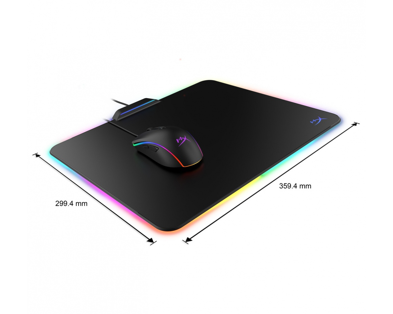 Foto 3 pulgar | Mousepad Kingston Hx Fury Ultra color Negro RGB