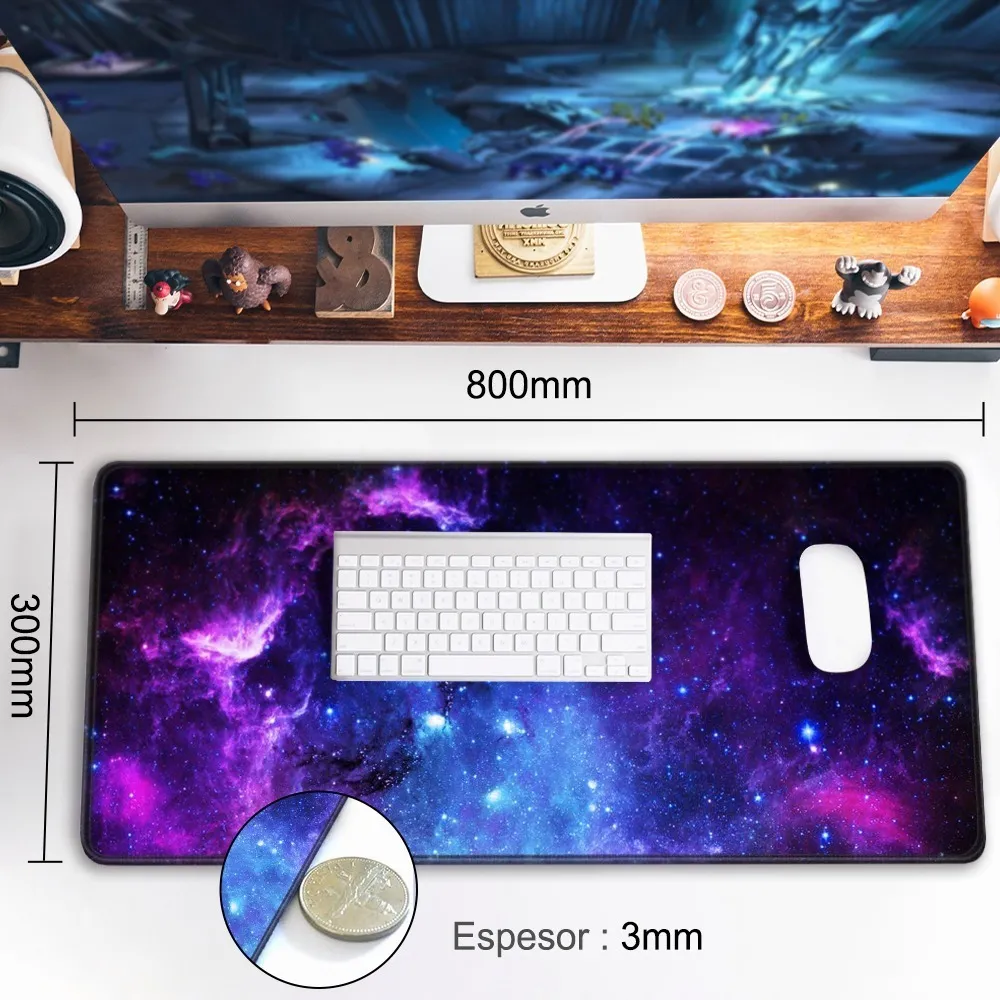 Foto 2 | Alfombrilla Antideslizante Base para Mouse Diseño de Estrellas