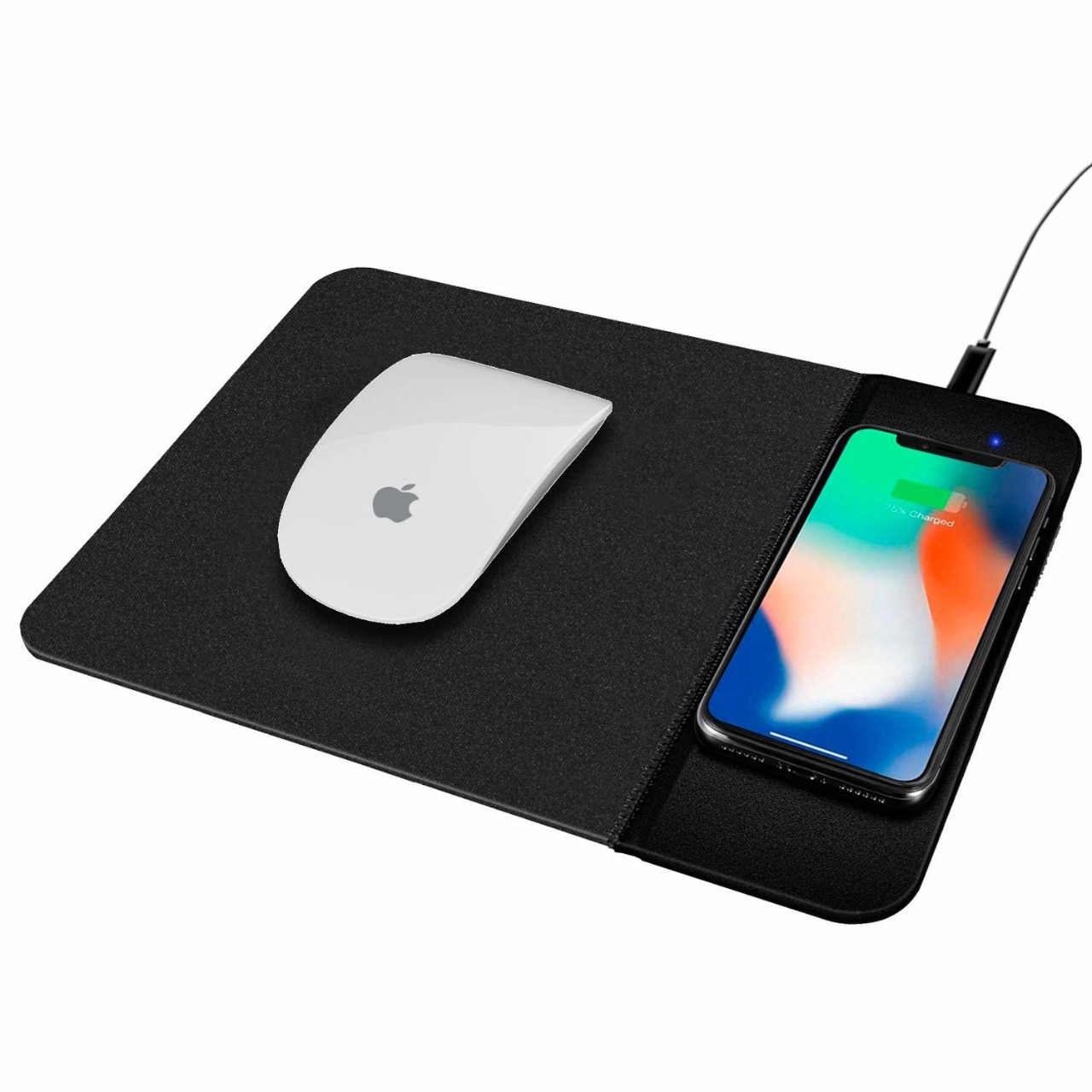 Foto 2 | Mousepad Gadgets and Fun color Negro con Cargador Inalámbrico