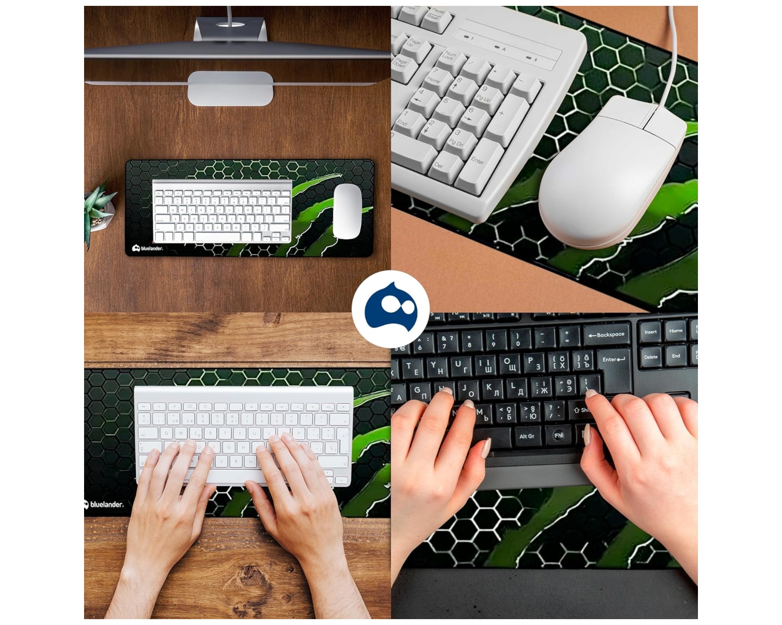 Foto 8 pulgar | Mousepad Bluelander 4057 color Verde